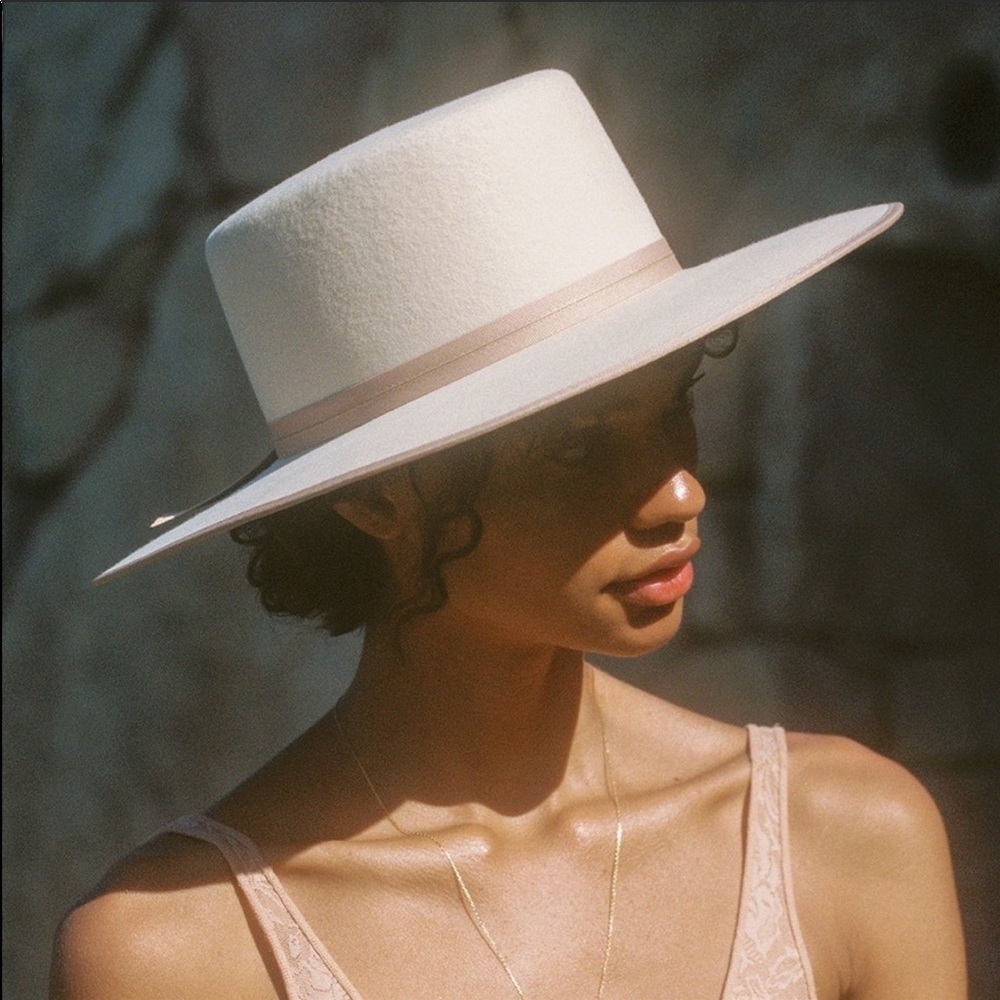 Lack of Colour Ivory Rancher Boater Hat